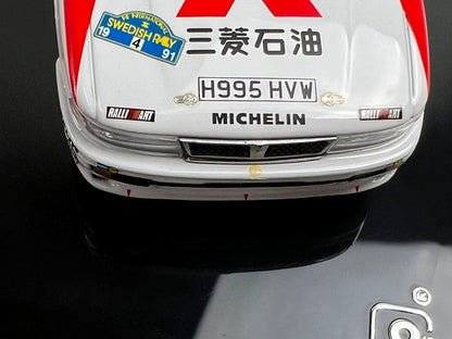 1:43 ixo KBI030 Mitsubishi Galant VR-4 Swedish Rally 1991 #4 K. Ericsson S. Permander model car