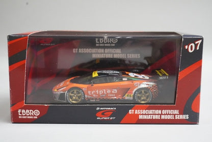 1:43 EBBRO 43963 Lamborghini Triple A Gallardo RG-3 Super GT300 2007 #66 model car
