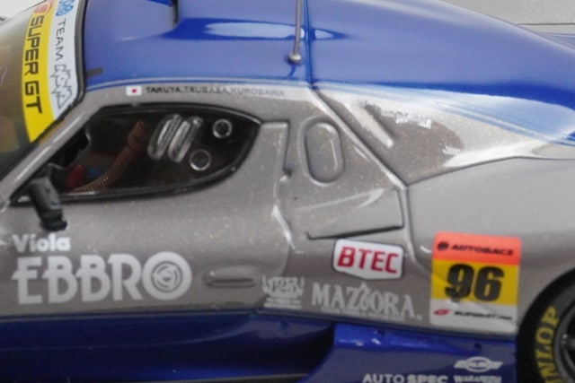 1:43 EBBRO 43810 Nova BeMac 350R Super GT300 2006 #96 Grey Blue model car