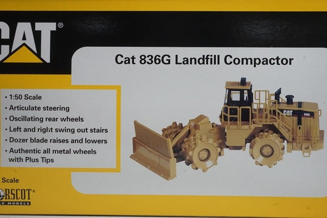 1:50 NORSCOT 55074 Caterpillar CAT 836G Landfield Compactor model car