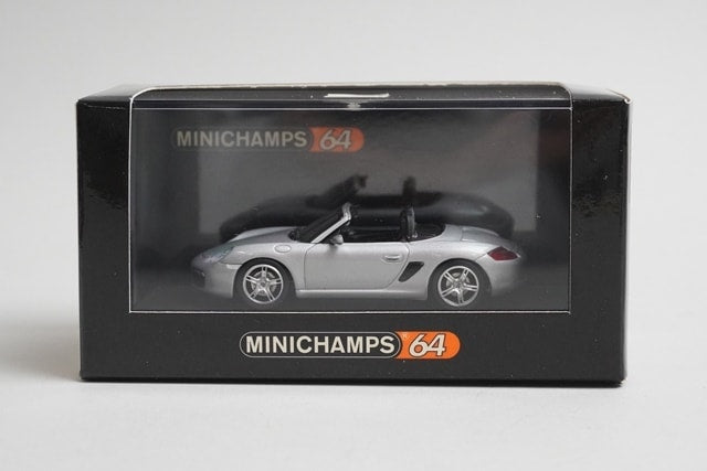 1:64 MINICHAMPS 640065630 Porsche Boxster Silver model car