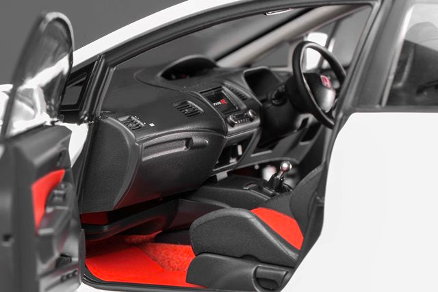 M85404 MOTORHELIX 1:18 Honda Civic Type R FD2 2007 Late Ver Premium White Pearl model car