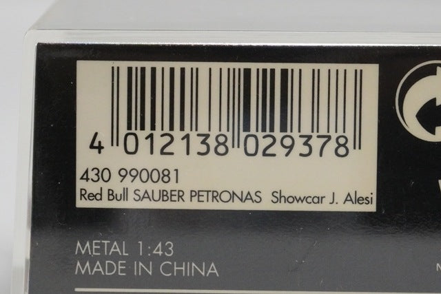 1:43 MINICHAMPS 430990081 Sauber Show Car 1999 #11 model car