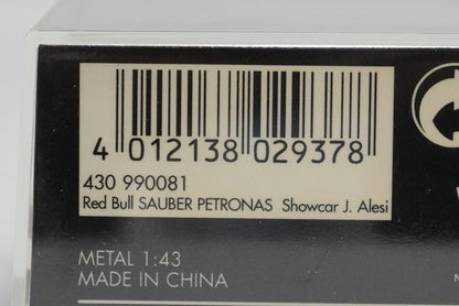 1:43 MINICHAMPS 430990081 Sauber Show Car 1999 #11 model car