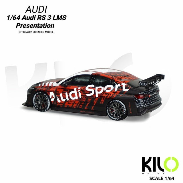 KLW0024-2 KILOworks 1:64 Audi RS 3 LMS Presentation