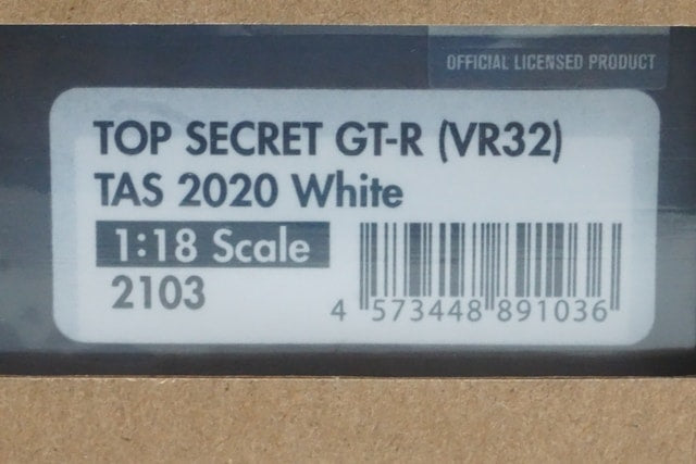 1:18 ignition model IG2103 Nissan TOP SECRET GT-R (VR32) TAS 2020 White by Mr.Smokey Nagata