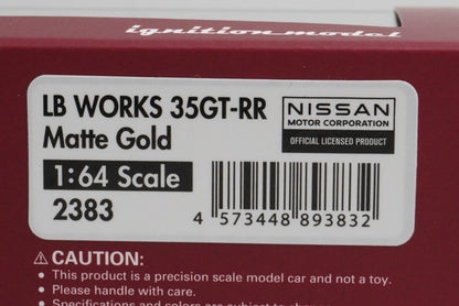 1:64 ignition model IG2383 Nissan LB WORKS 35GT-RR Matte Gold