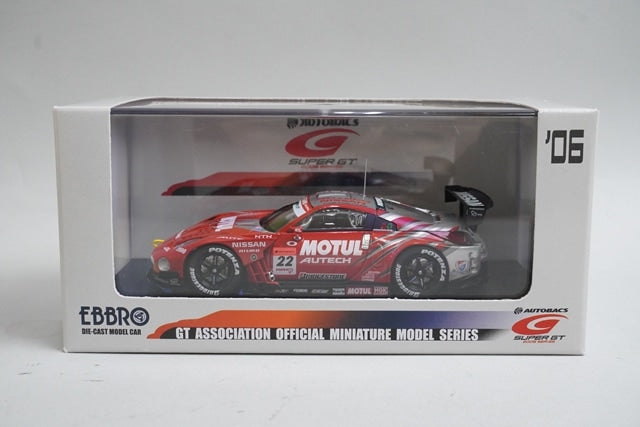 1:43 EBBRO 43830 Nissan Motul Autech Z Super GT 1000km Suzuka 2006 #22 model car