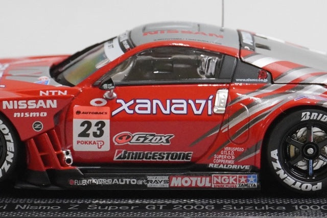 1:43 EBBRO 43829 Nissan Xanavi Nismo Z Super GT 1000km Suzuka 2006 #23 model car