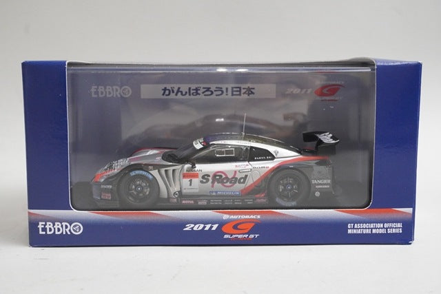 1:43 EBBRO 44679 Nissan S-Road Mora GT-R Super GT500 NISMO Festival 2011 #1 model car