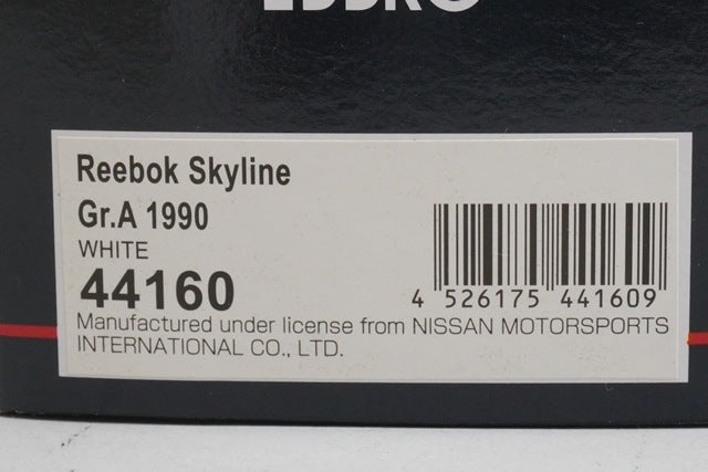 1:43 EBBRO 44160 Nissan Reebok Skyline Gr.A 1990 #1 model car