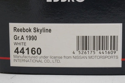 1:43 EBBRO 44160 Nissan Reebok Skyline Gr.A 1990 #1 model car