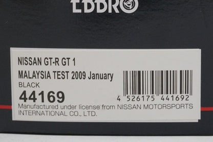 1:43 EBBRO 44169 Nissan GT-R GT1 Malaysia Test 2009 #23 model car