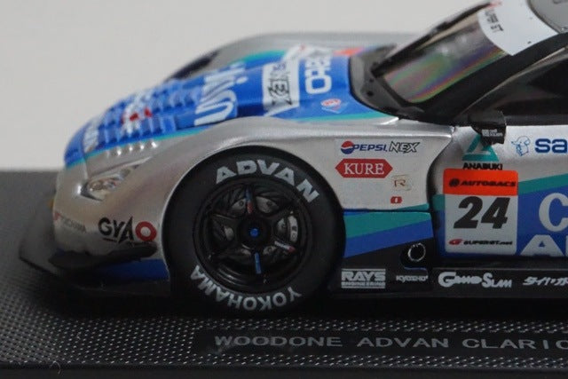1:43 EBBRO 44046 Nissan Wood One Advan Clarion GT-R Super GT500 2008 #24