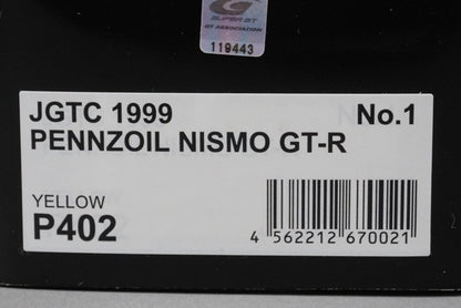 1:43 EBBRO P402 Nissan Pennzoil Nismo GT-R GT500 JGTC 1999 #1 model car