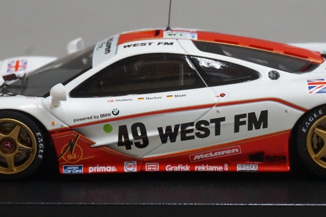 1:43 HPI 8261 Mirage McLaren F1 GTR Le Mans 1995 #49 model car