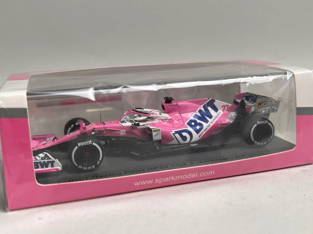 1:43 Spark S6478 BWT Racing Point RP20 70th Anniversary GP 2020 #27 N. Hulkenberg model car