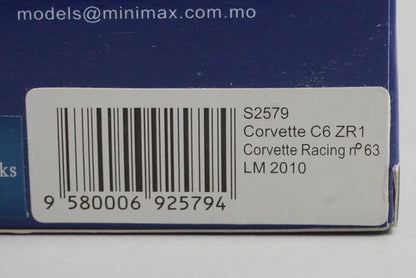 1:43 SPARK S2579 Chevrolet Corvette C6 ZR1 Corvette Racing Le Mans 2010 #63 model car