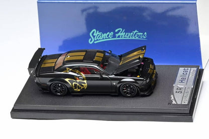 [ Pre-order ] Stance Hunters SH 1:64 Dodge Challenger SRT Hellcat Midnight Matt Black