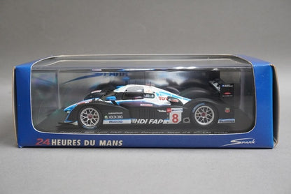 1:43 SPARK S1280 Peugeot 908 HDI FAP Team Peugeot Total Le Mans 5th place 2008 #8 model car