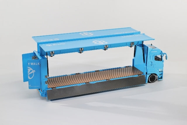 [ Pre-order ] KS073-576 GCD Gaincorp Products 1:64 Mitsubishi Fuso LB-TRUCKS Fuso Super Great Transporter Truck Transporter LBWK Baby Blue