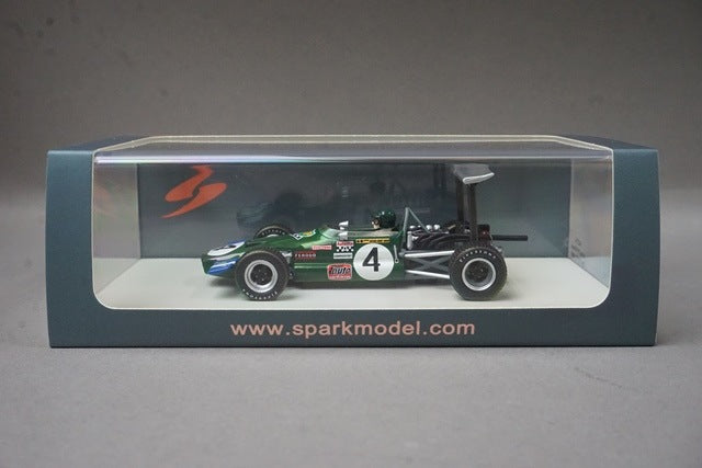 1:43 SPARK S4276 Lotus 59 F2 Pau Grand Prix Winner 1969 #4 J. Rindt model car