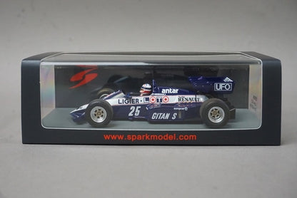 1:43 Spark S7416 Ligier JS23 Brazilian GP 1984 #25 F. Hesnault