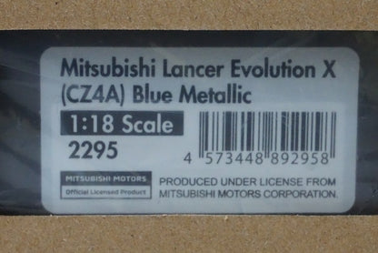 1:18 ignition model IG2295 Mitsubishi Lancer Evolution X (CZ4A) Blue Metallic