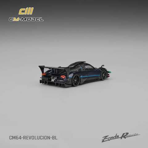 [ Pre-order ] CM64-Revolucion-BL CM-Model 1:64 Pagani Zonda Revolucion Metallic Blue