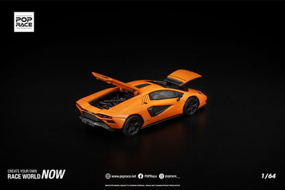 [ Pre-order ] PR640450 POP RACE 1:64 Lamborghini Countach LP1 800-4 Arancia Atlas