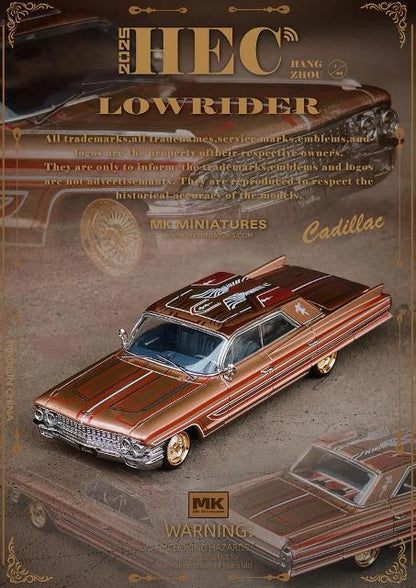 [ Pre-order ] MK Miniatures 1:64 Chevrolet Cadillac Sedan De Ville Metallic Red Copper, China Hangzhou International Model Show Exclusive