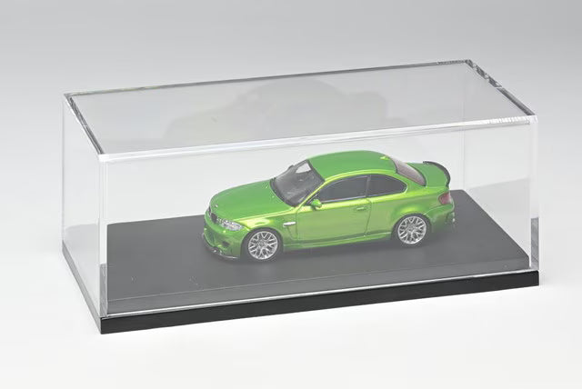 [ Pre-order ] 7CM Model 1:64 BMW 1M Coupe (E82) silver style 359 multi-spoke wheels Frozen Tampa Bay Green Metallic