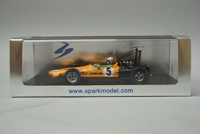 1:43 Spark S3118 McLaren M7A Spanish GP 4th 1969 #5 D.Hulme