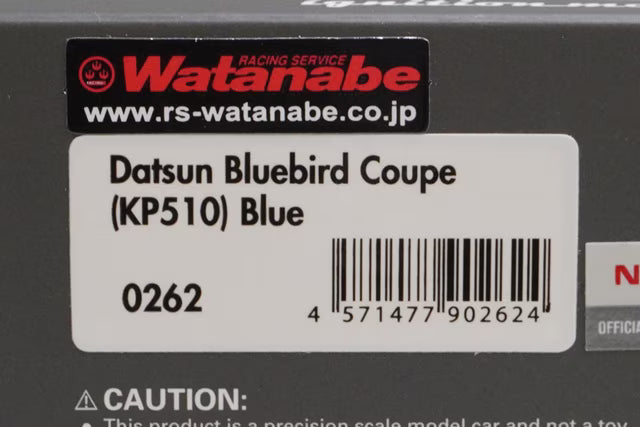 1:43 ignition model IG0262 Nissan Datsun Bluebird Coupe (KP510) Blue