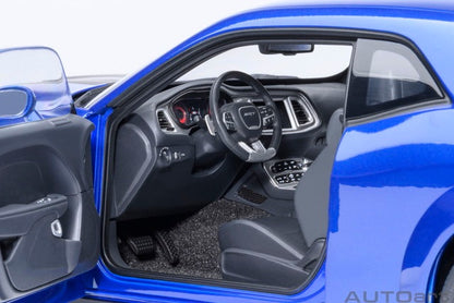 [ Pre-order ] 71763 AUTOart 1:18 Dodge Challenger SRT Jailbreak 2022 (Metallic Blue with Carbon Black Stripes <INDIGO BLUE>)