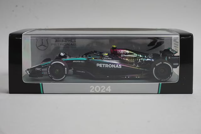 1:43 Spark S9513 Mercedes-AMG Petronas F1 Team W15 E-Performance Bahrain Grand Prix 2024 #44 L. Hamilton