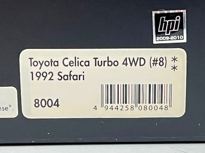 1:43 HPI 8004 Toyota Celica Turbo 4WD Safari 1992 #8 Marlboro specification