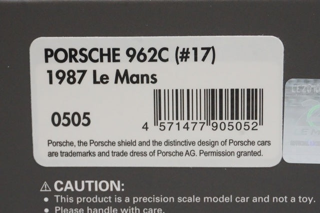 1:43 ignition model IG0505 Porsche 962C Le Mans 1987 #17