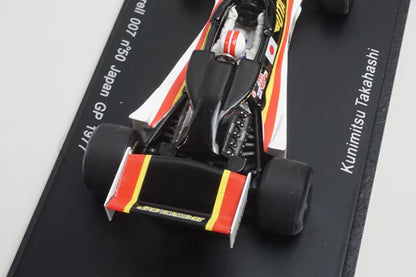 1:43 Spark S1639 Tyrrell 007 Japan GP 1977 #50 Kunimitsu Takahashi