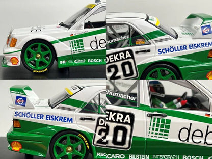 1:18 MINICHAMPS 155913620 Mercedes-Benz 190E 2.5-16 Team Zack Speed DTM 1991 #20 M. Schumacher