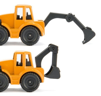 SK1761 SIKU MAN Backhoe Loader Transport Trailer