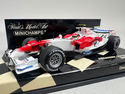 1:43 MINICHAMPS 400080082 Panasonic Toyota Racing Show Car 2008 #12 T. Glock
