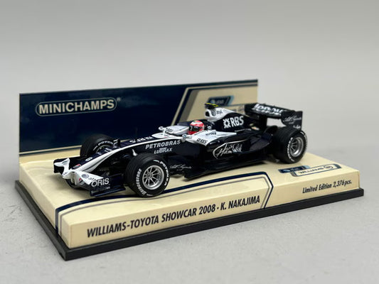 1:43 MINICHAMPS 400080078 Williams Toyota Show Car 2008 Kazuki Nakajima #8