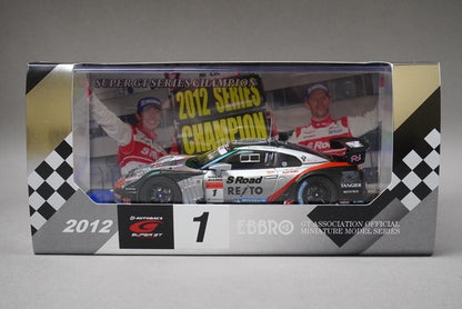 1:43 EBBRO 44897 S Road REITO MOLA GT-R Champion Super GT500 2012 #1 model car