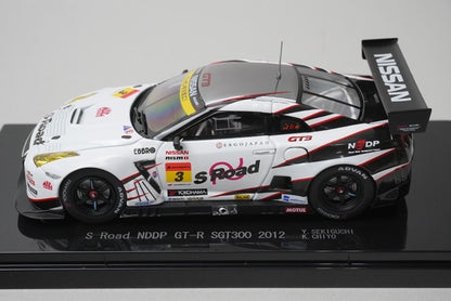 1:43 EBBRO 44746 S-Road NDDP GT-R Super GT300 2012 #3 Yuhi Sekiguchi Katsumasa Chiyo model car