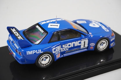 1:43 EBBRO 44188 Nissan Calsonic Skyline R32 JGTC 1994 #1 Blue model car