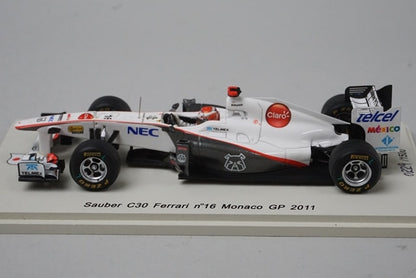 1:43 SPARK SJ005 Sauber C30 Ferrari Monaco GP 2011 #16 model car
