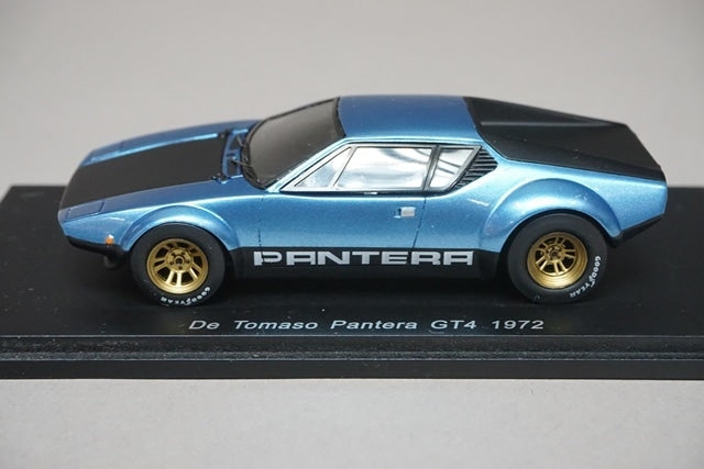 1:43 SPARK KBS021 De Tomaso Pantera GT4 1972 Metallic Blue model car