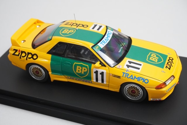1:43 HPI 8077 Nissan Skyline BP Oil TRAMPIO GT-R JTC 1993 #11 TRAMPIO model car