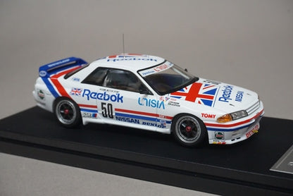 1:43 HPI 8607 Nissan Reebok Skyline GT-R JTC Suzuka 1991 #50